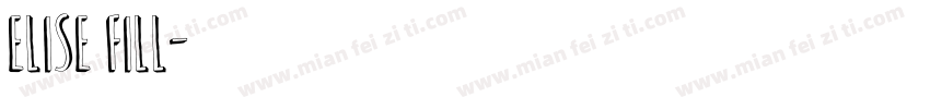 Elise Fill字体转换